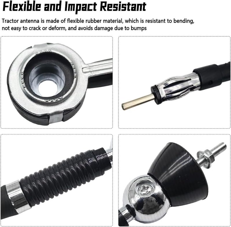 TWDRET Rubber Radio Antenna RMA60, Compatible with John Deere Kubota Massey Ferguson Yanmar All Models - Image 3